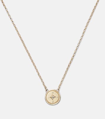 Collana Internal Compass in oro 18kt con diamanti | FoundRae