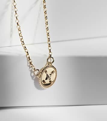 Collana Internal Compass in oro 18kt con diamanti | FoundRae