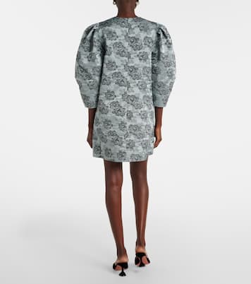 Abito corto in jacquard con stampa | Ganni