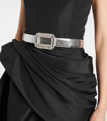 Pilgrim metallic leather belt | Roger Vivier