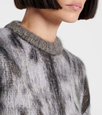 Pull en jacquard à motif léopard | The Attico