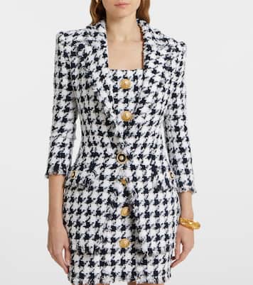 Houndstooth tweed blazer | Balmain
