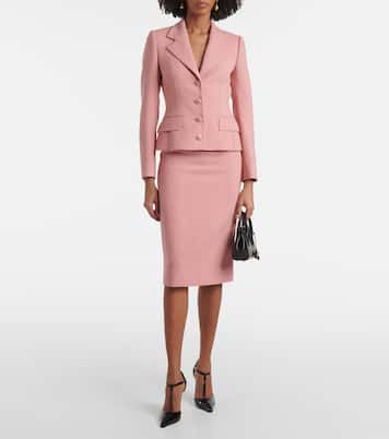 Jupe crayon DG en laine vierge | Dolce&Gabbana