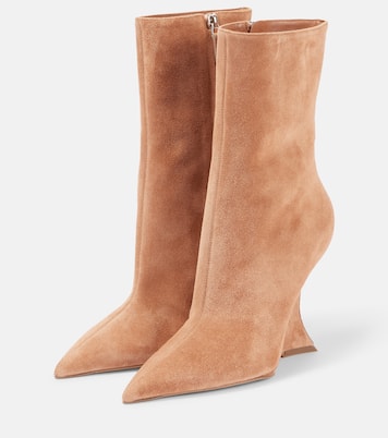 Bottines compensés Nina en daim | Paris Texas