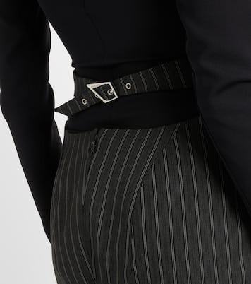 Falda midi de mezcla de lana | Mugler