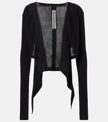 Cropped virgin wool sweater | Rick Owens