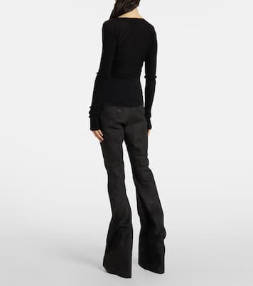 Cropped virgin wool sweater | Rick Owens