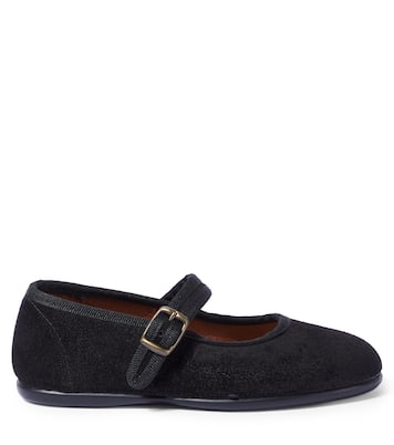 Suede Mary Jane flats | La Coqueta