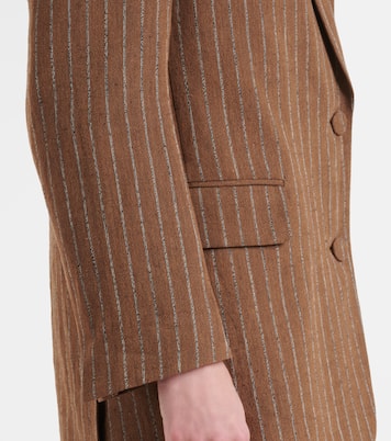 Blazer in misto lino a righe | Dries Van Noten