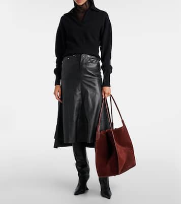 Victoria Large suede tote bag | Victoria Beckham