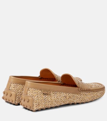 Mocasines Gommino de tweed con piel | Tod's