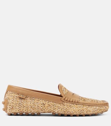 Mocasines Gommino de tweed con piel | Tod's