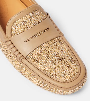 Mocasines Gommino de tweed con piel | Tod's