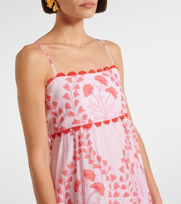 Printed cotton midi dress | Juliet Dunn