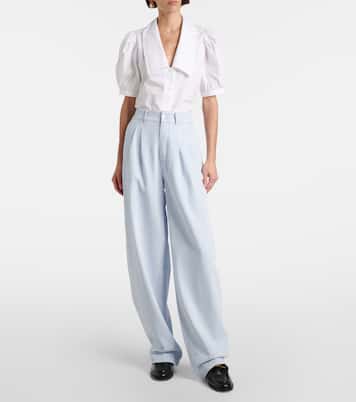 The Tapered wide-leg jeans | Frame