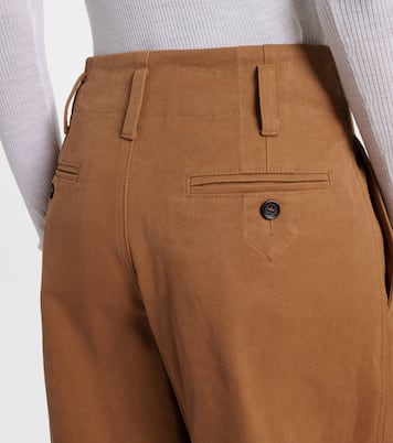 Pantalon ample à taille haute en coton | Chloé