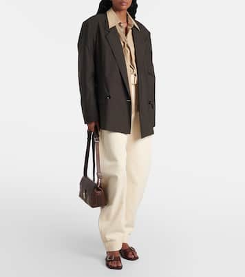Blazer en coton et soie | Lemaire