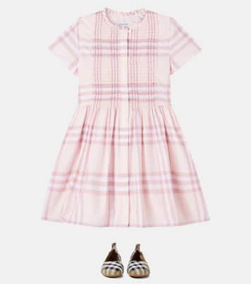 Burberry Check smocked cotton dress | Burberry Kids