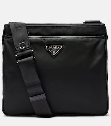 Schultertasche aus Re-Nylon mit Leder | Prada