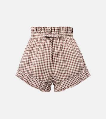 Callie gingham cotton shorts | Posse