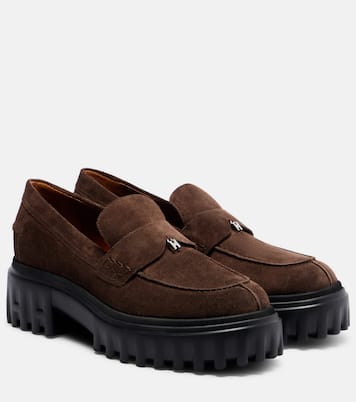 H700 leather platform loafers | Hogan