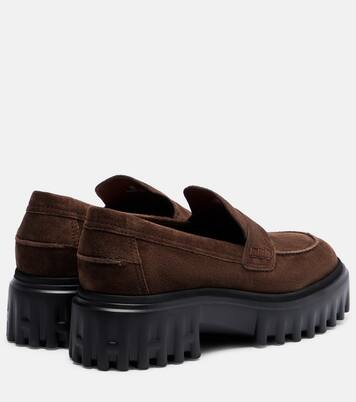 H700 leather platform loafers | Hogan