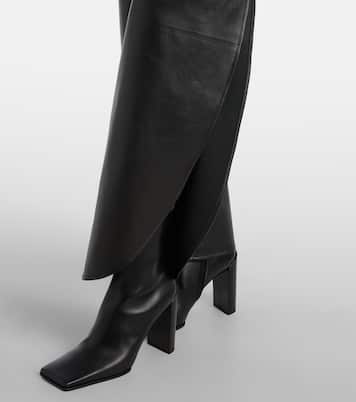 High-Rise-Hose aus Leder | Alaïa