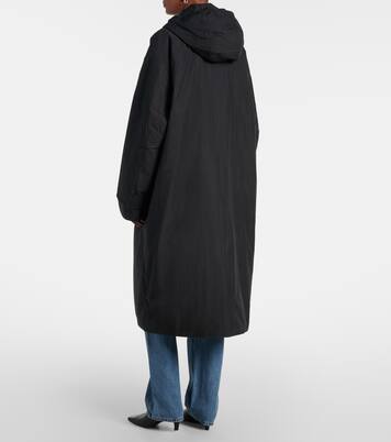 Manteau à capuche en coton mélangé | Aya Muse