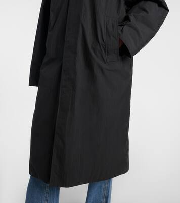 Manteau à capuche en coton mélangé | Aya Muse