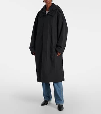 Manteau à capuche en coton mélangé | Aya Muse