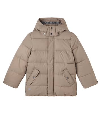 Gael hooded puffer jacket | Wheat