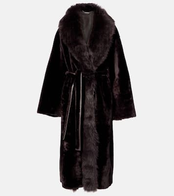 Isadora shearling wrap coat | Nour Hammour