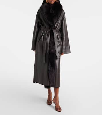 Isadora shearling wrap coat | Nour Hammour