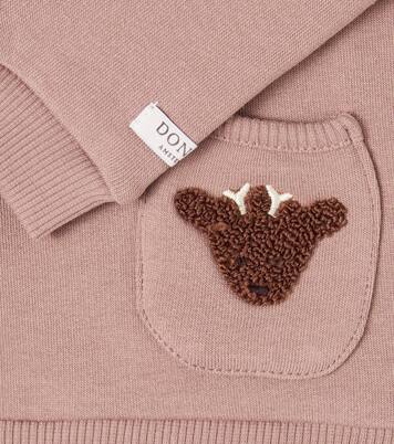 Baby Foppe appliqué cotton sweater | Donsje