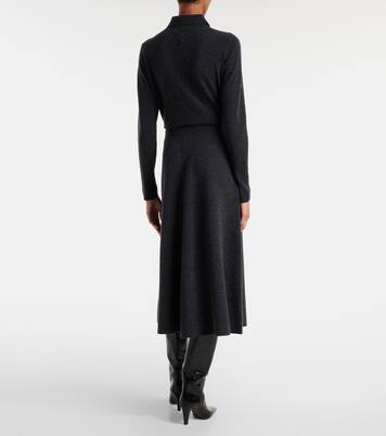 Wool and cashmere midi skirt | Jardin des Orangers