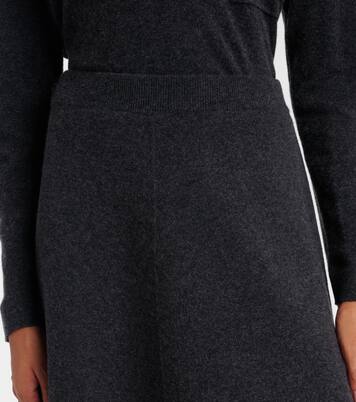 Wool and cashmere midi skirt | Jardin des Orangers