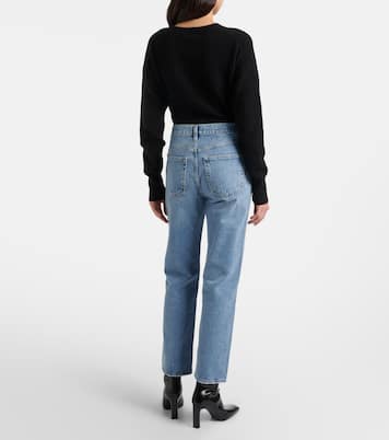Valen high-rise straight jeans | Agolde