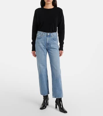 Valen high-rise straight jeans | Agolde