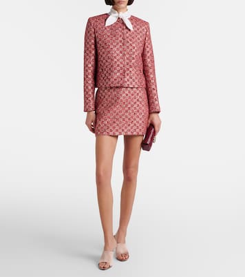 GG金属丝面料花呢迷你半身裙 | Gucci