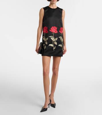 Yvonne floral embroidered minidress | Leo Lin