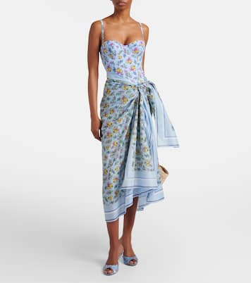 Floral cotton beach cover-up | Dolce&Gabbana