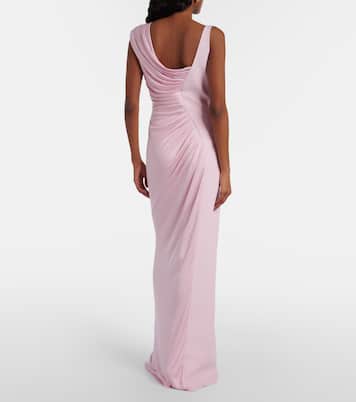 Vestido de fiesta asimétrico drapeado | Versace