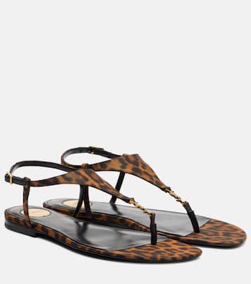 Bedruckte Sandalen Cassandra | Saint Laurent