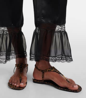 Bedruckte Sandalen Cassandra | Saint Laurent