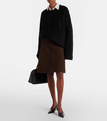 Minirock aus Veloursleder | Toteme