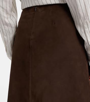 Minirock aus Veloursleder | Toteme