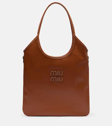 Ivy leather tote bag | Miu Miu
