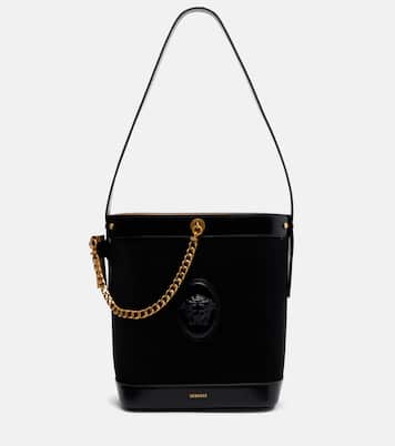 La Medusa suede shoulder bag | Versace