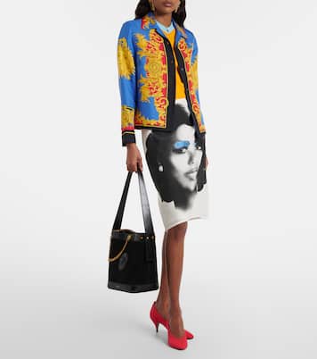 La Medusa suede shoulder bag | Versace