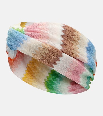 Zigzag lamé headband | Missoni